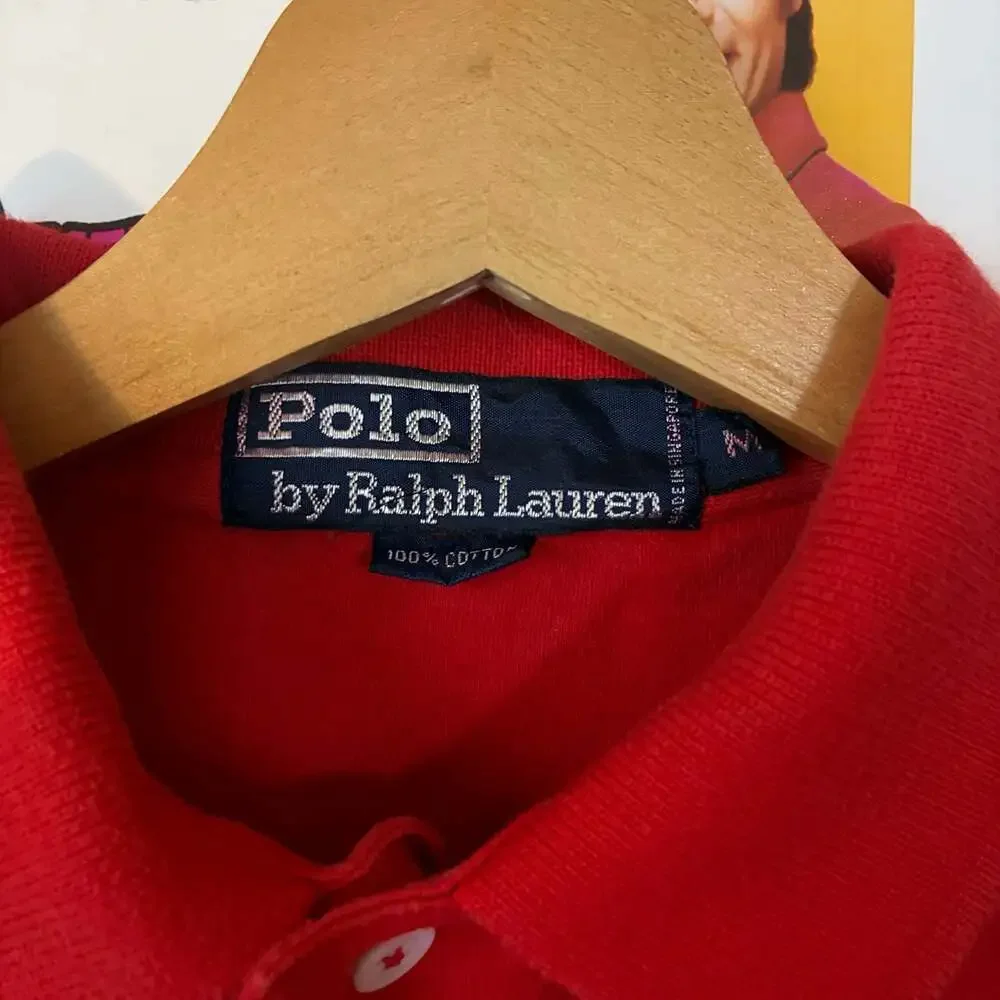 Polo Ralph Lauren Vintage Red Classic Pique Short Sleeve Polo Shirt